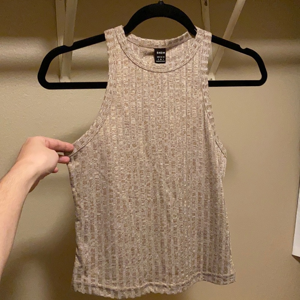 SHEIN razorback crop top